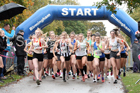 Womens under-17s 3 Stage Relay, 2018 ERRA 6 and 4 Stage and Youngsters Relays. Photo:  David T. Hewitson/Sports for All Pics